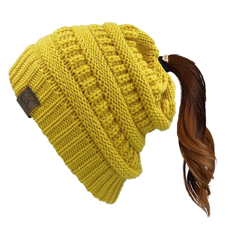 (💝Christmas Sale 50% OFF!!)-Soft Knit Ponytail Beanie-EchoDecor