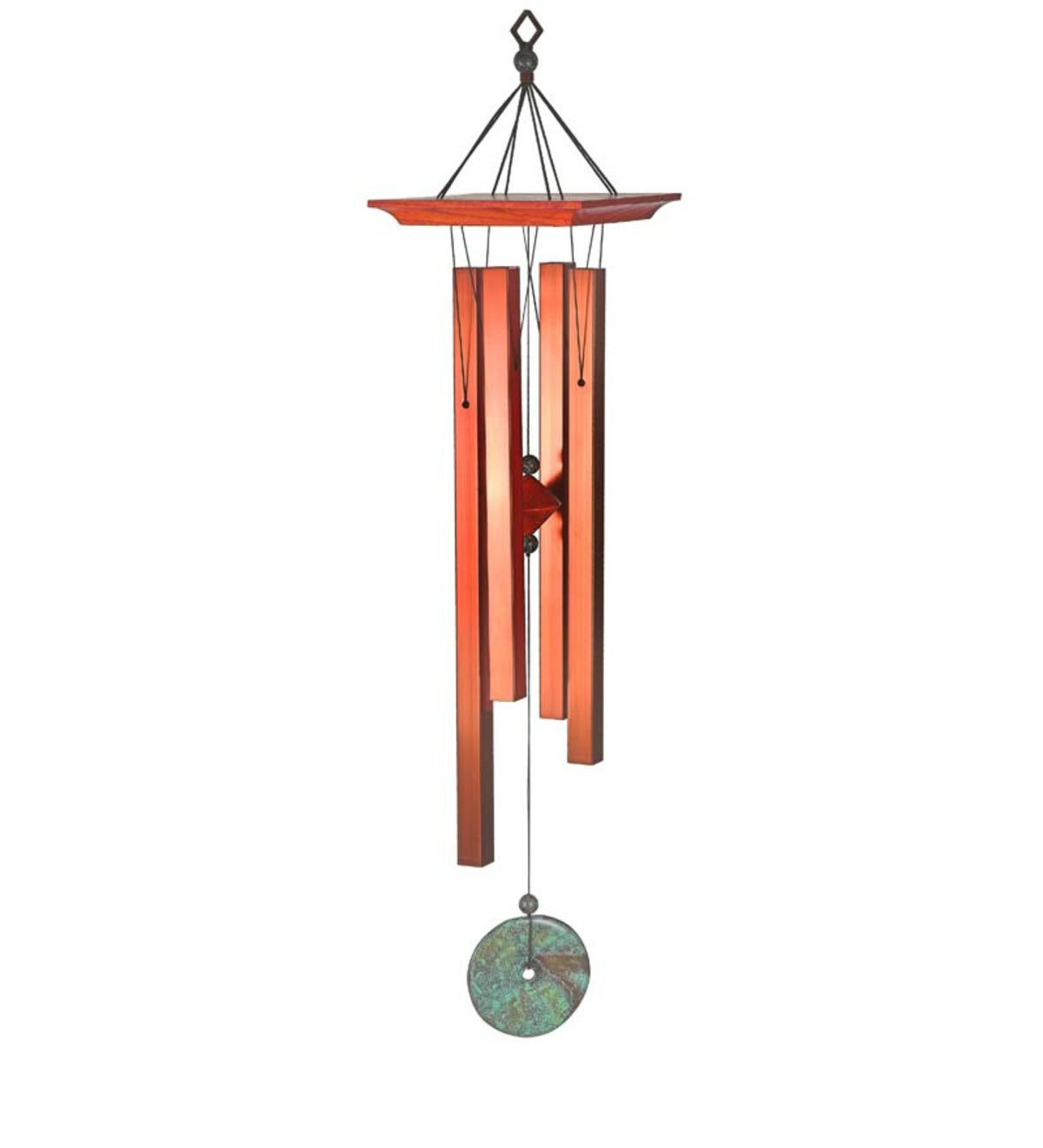 Aluminum Wind Chime with Turquoise Stone-Etcy Decor