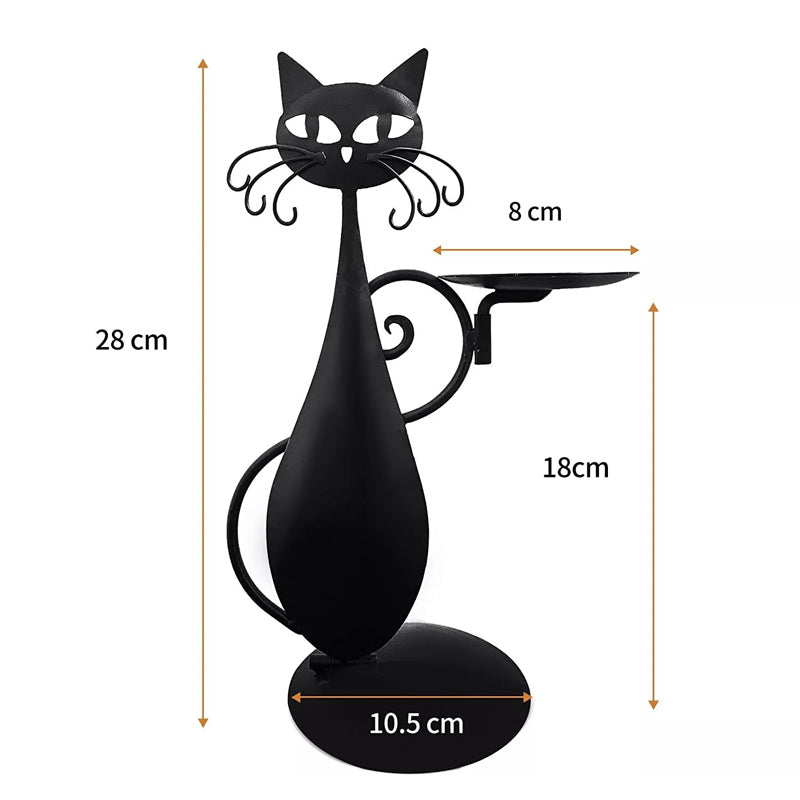 🐱🐱Black Cat Candle Holder-EchoDecor