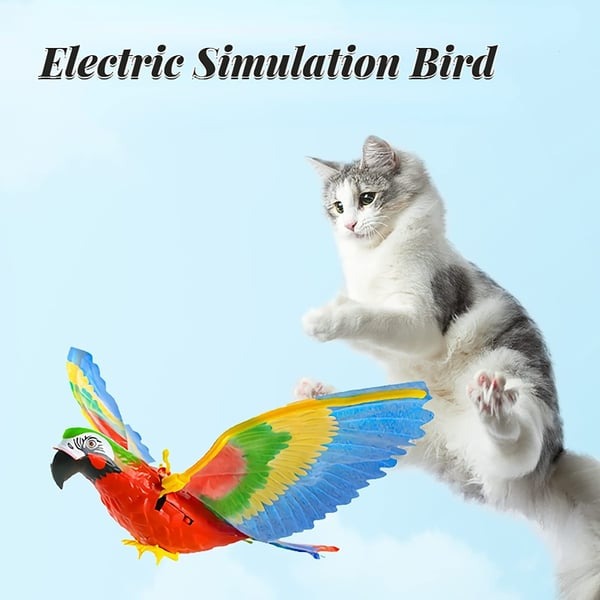 🦜🦅Automatic Moving Simulation Bird Interactive Cat Toy for Indoor Cats-EchoDecor