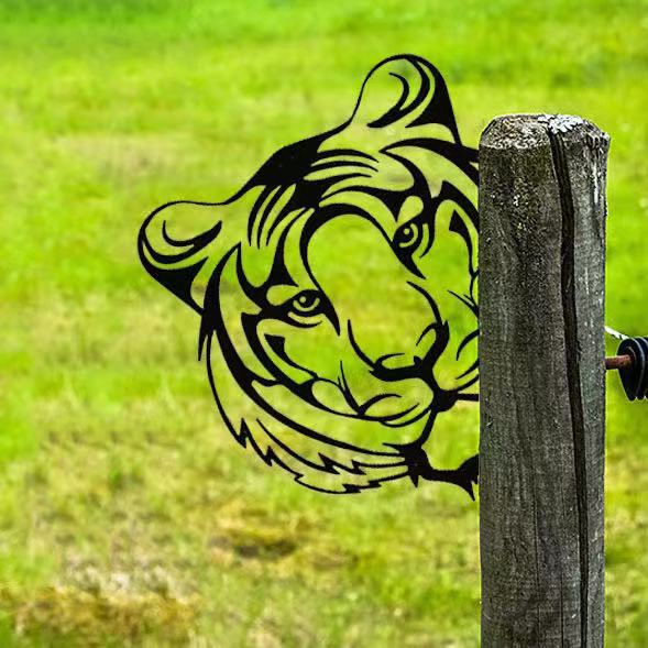 🐏 Outdoor Garden Farm Peeping Goat Metal Artwork Indoor Decoration-EchoDecor