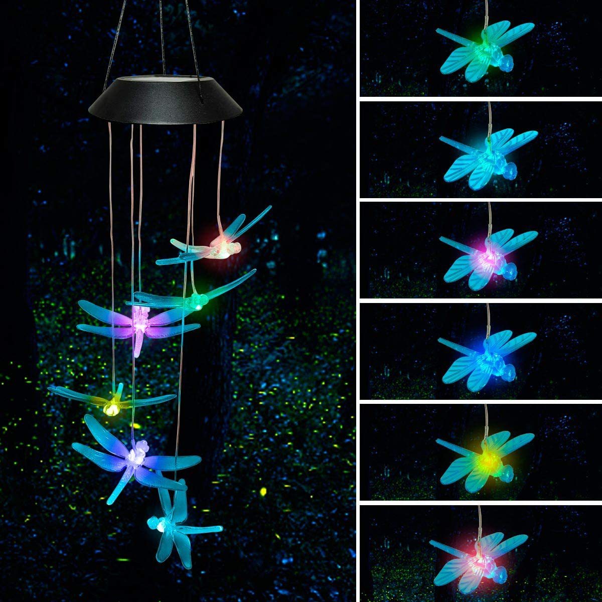 Outdoor solar wind chime lamp-EchoDecor