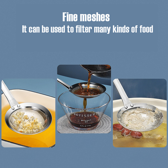 Fine mesh stainless steel colander-EchoDecor