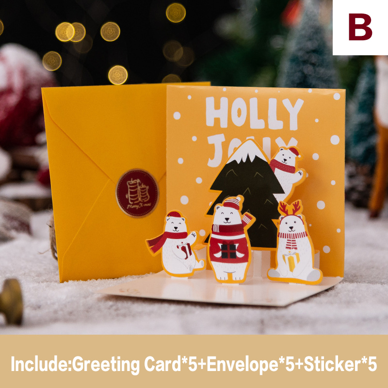 🔥2022 NEW 3D Pop up Christmas Cards（5 Pcs）-EchoDecor