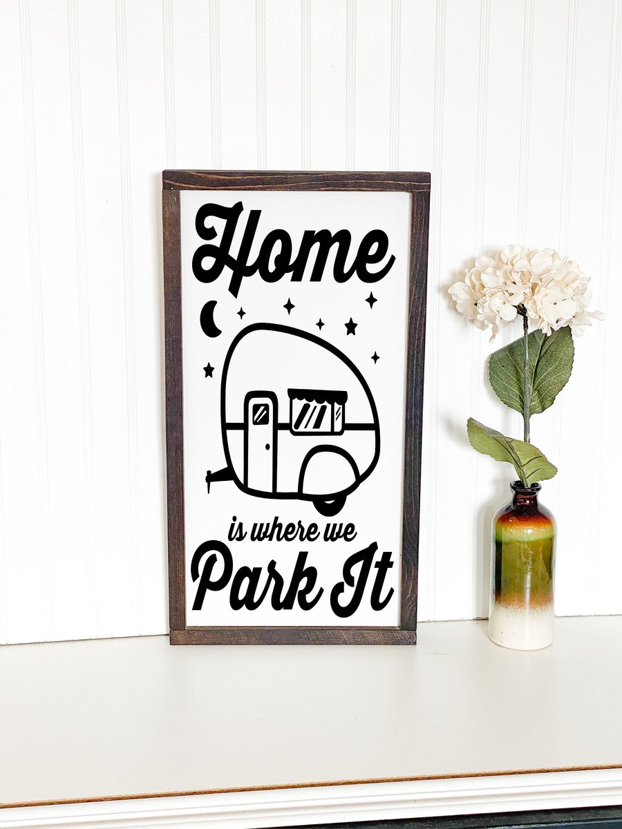 Home is where we part it framed sign-Etcy Decor