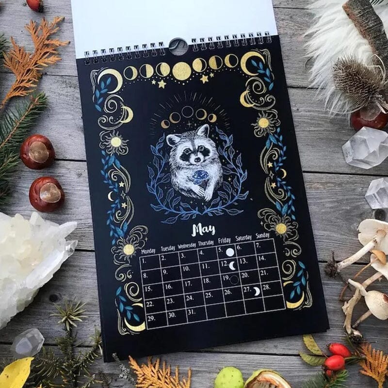 🦋 2023 Dark Forest Lunar Calendar 🦌 Mysterious Animals Calendar-EchoDecor