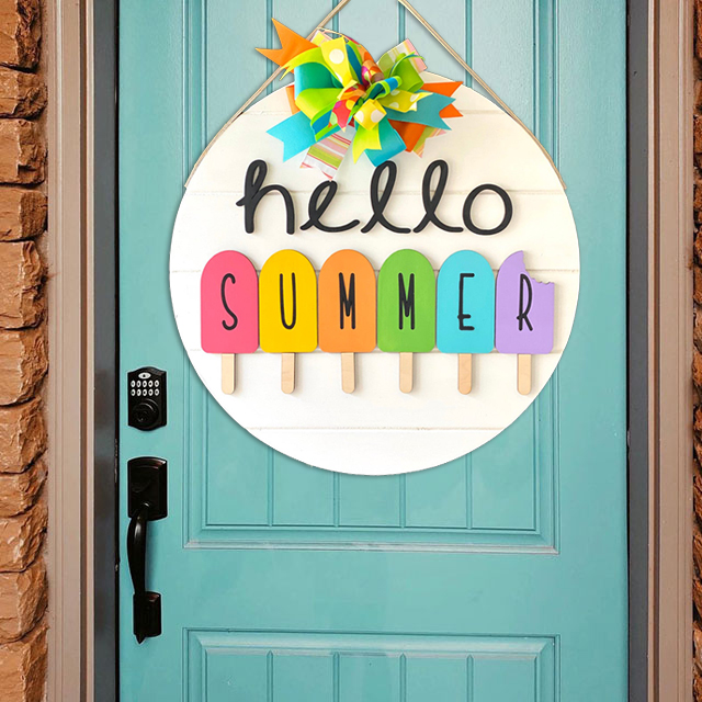 Hello Summer Door Hanger-EchoDecor