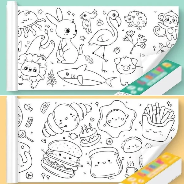 🎁The best gift for kids-49% OFF🔥Children's Drawing Roll-EchoDecor