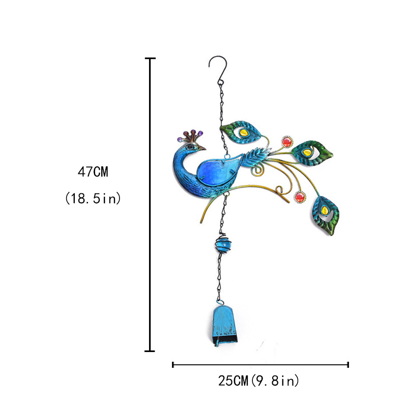 Peacock Garden Wind Chime-EchoDecor