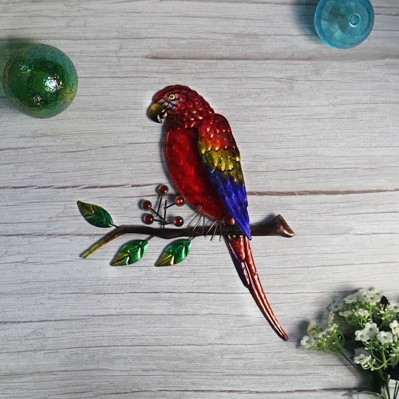 Metal Bird Parrot-EchoDecor