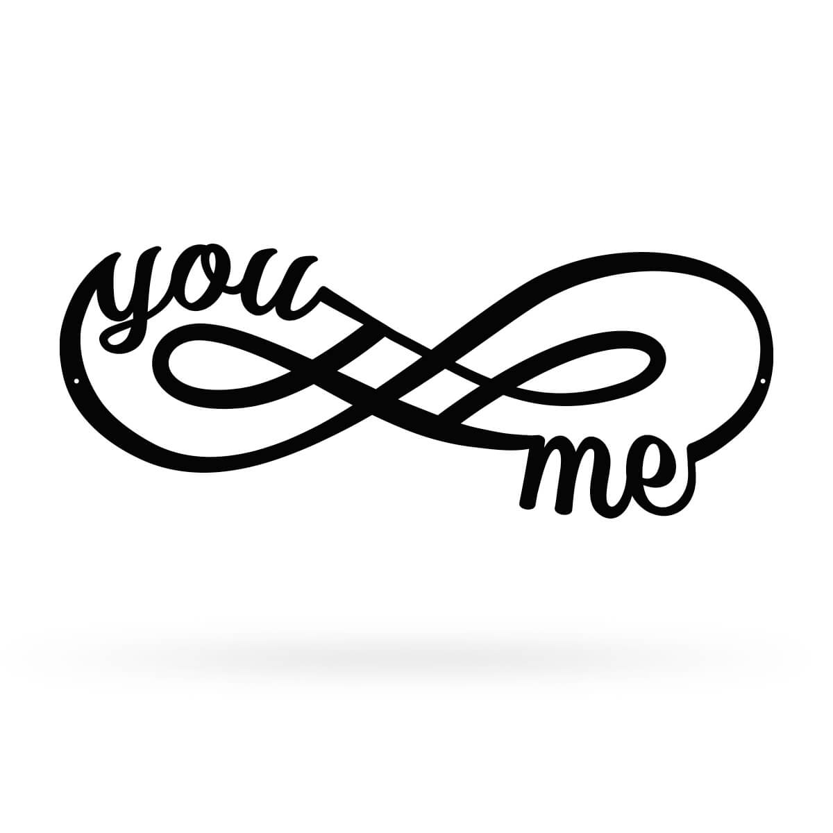 You + Me for Infinity Wall Décor Sign-Etcy Decor