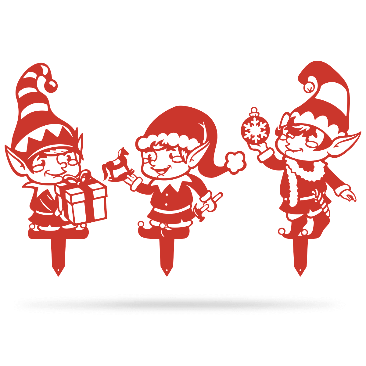 Garden Art - Christmas Elves 3 Pack-EchoDecor