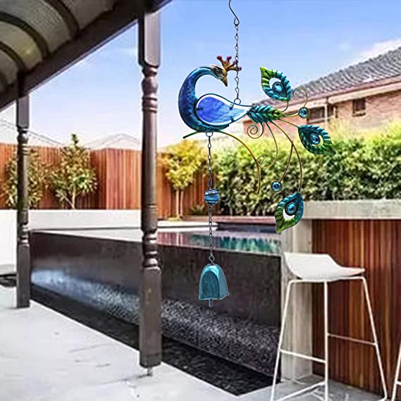 Peacock Garden Wind Chime-EchoDecor