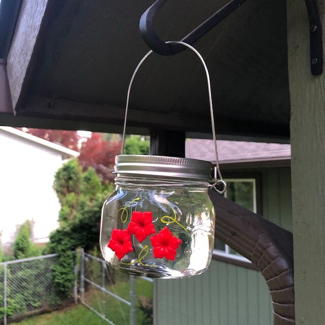 Beautiful Mason Jar Hummingbird Feeder W Three Ports   D88aaf4718824b59ae19db1eec6728fd 