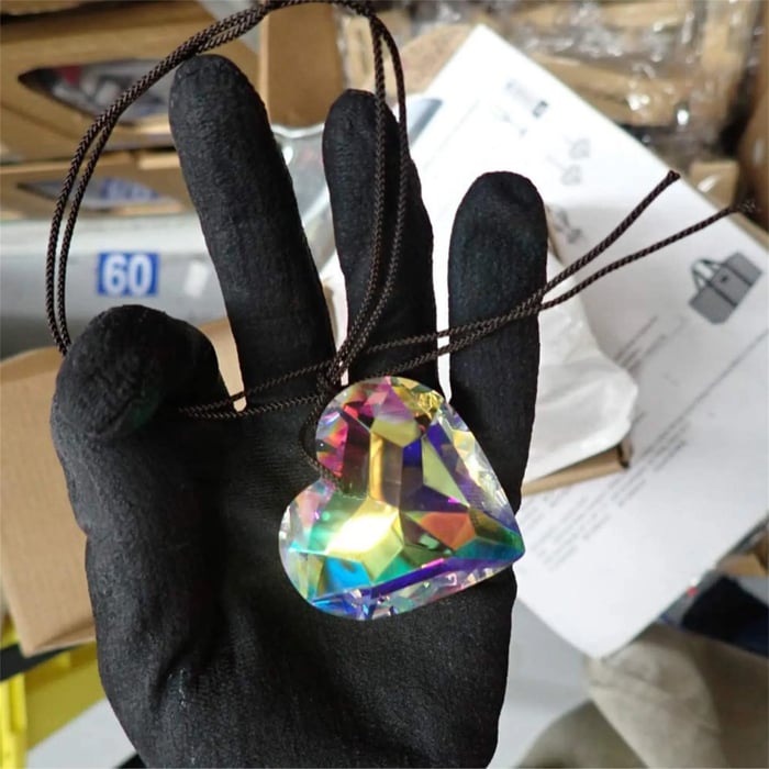 Hanging Heart Suncatcher Prism Crafts-EchoDecor