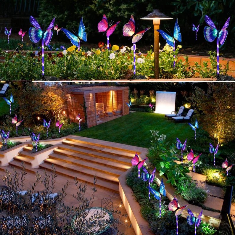 SOLAR GARDEN LIGHTS-butterfly lamp-EchoDecor