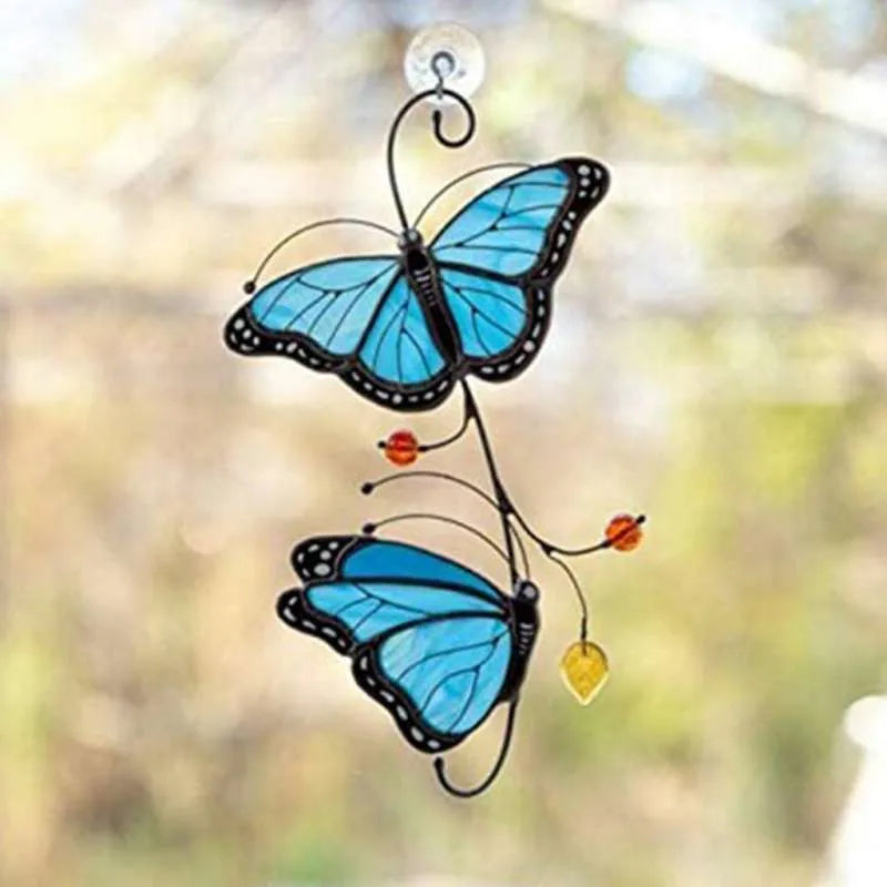 🦋🦋Stained Monarch Butterfly Window Decor-EchoDecor