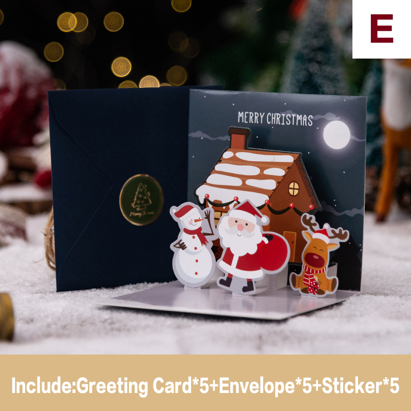 🔥2022 NEW 3D Pop up Christmas Cards（5 Pcs）-EchoDecor