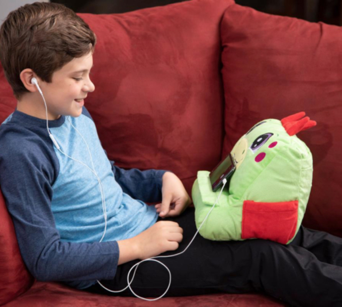 Plush Play Pillow - with Built in Shelf for Devices or Books-EchoDecor