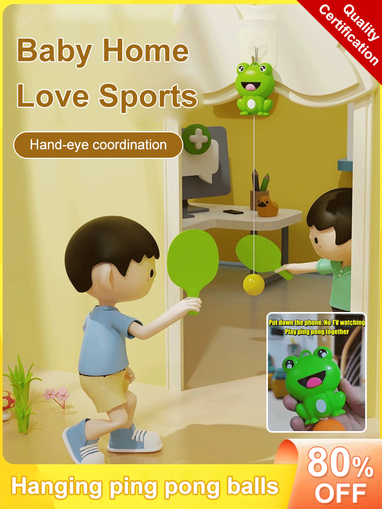 🏓Funny Frog Hanging Ping Pong Trainer-EchoDecor