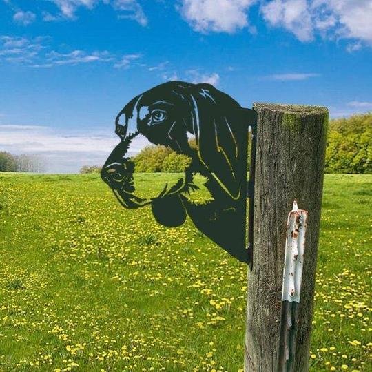 Farm Peeping Animal Metal Art -EchoDecor