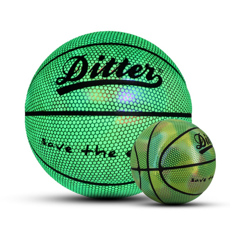(💝Christmas Sale 50% OFF!!)-HOLOGRAPHIC REFLECTIVE GLOWING BASKETBALL-EchoDecor