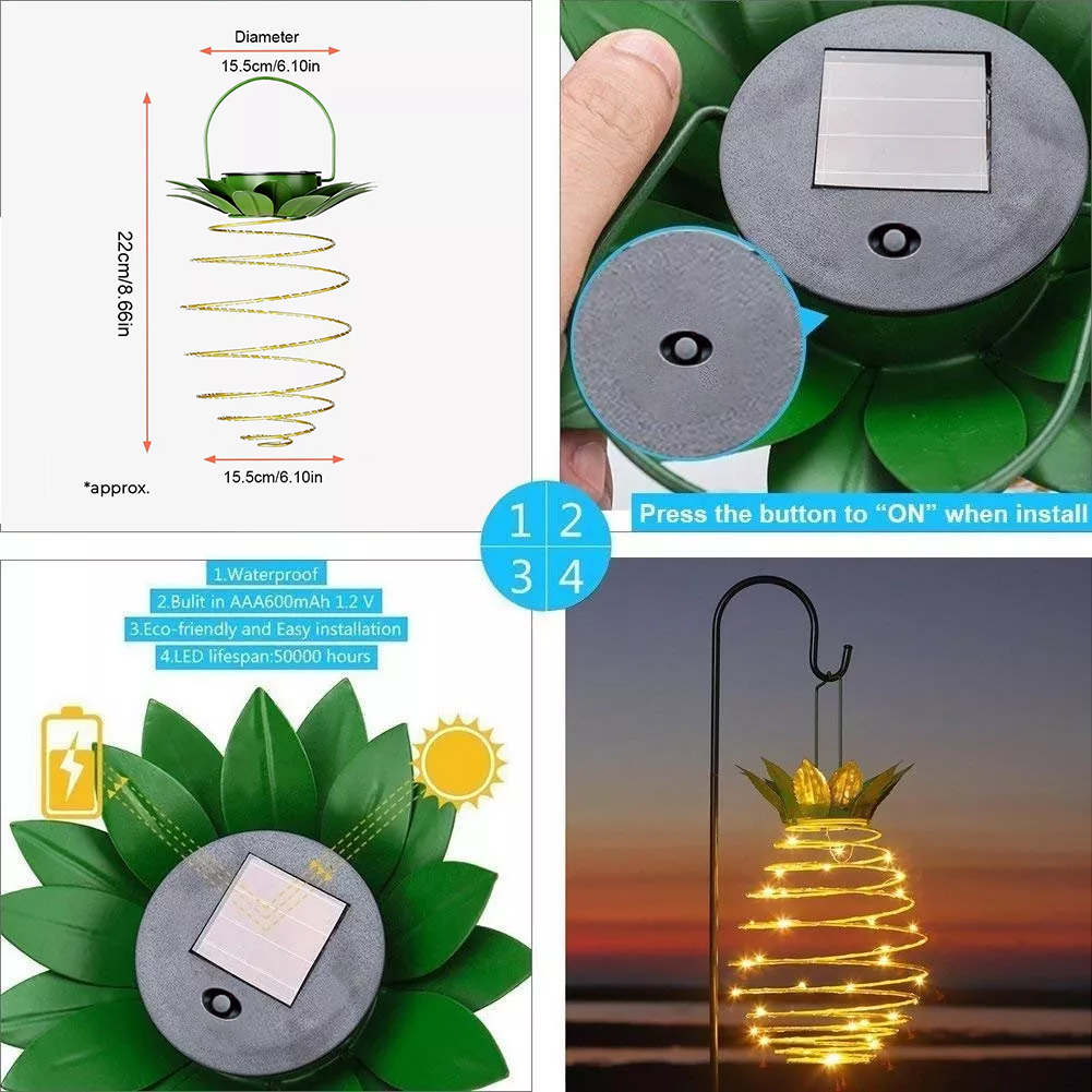 Pineapple Hanging Lantern-EchoDecor