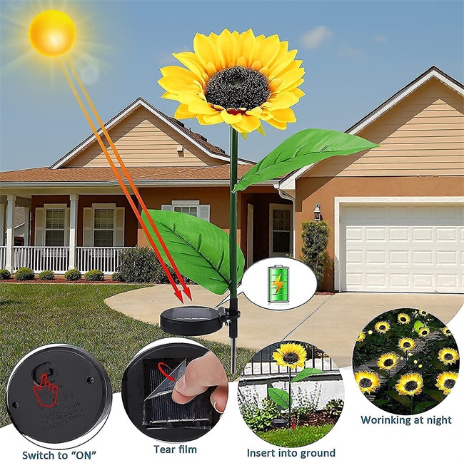 🌻Solar Sunflower Outdoor Garden Light-EchoDecor