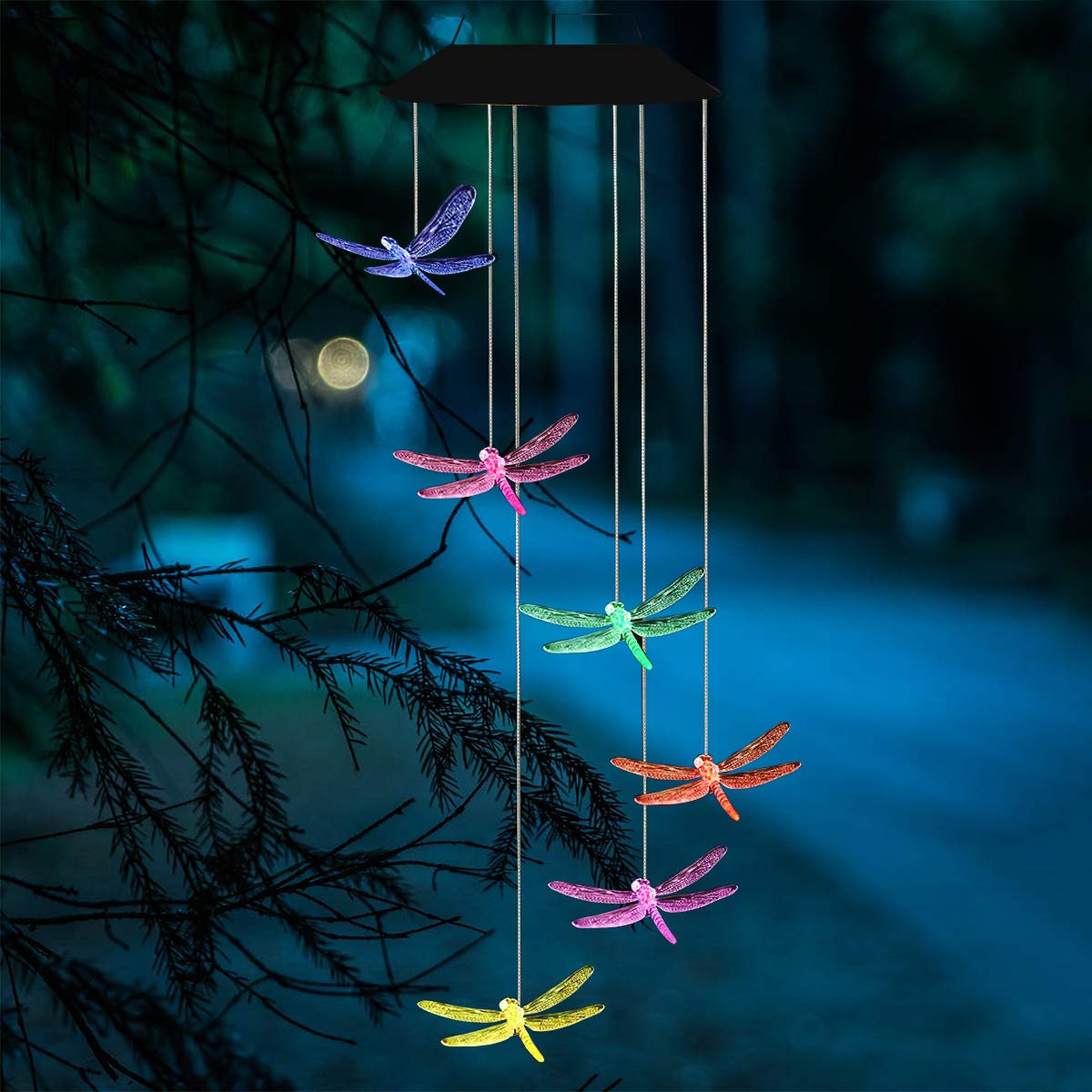 Solar-Powered Dragonfly Lights-EchoDecor