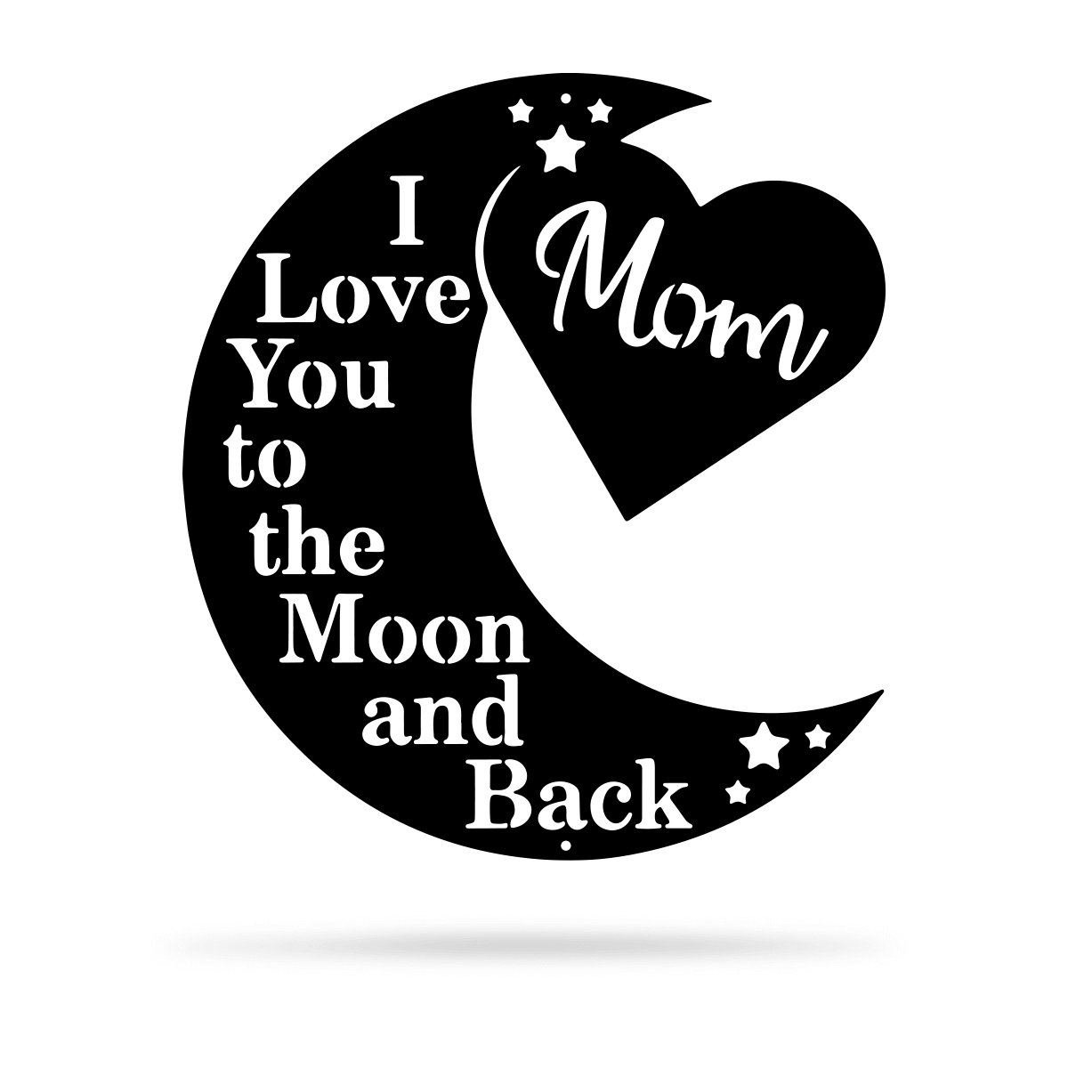 Love You To The Moon Wall Art - Mom Ltd-EchoDecor