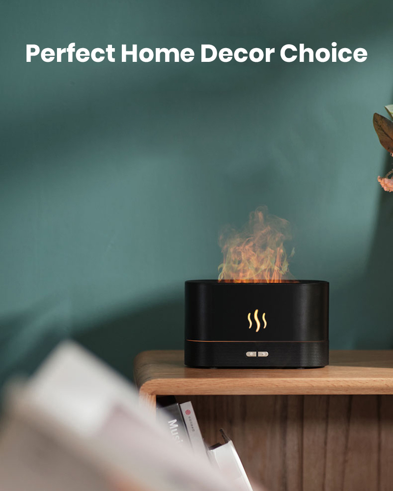 🎊2022 Essential Oil Aromatherapy Flame Diffuser ⭐️⭐️ Silent humidifier🎊-EchoDecor
