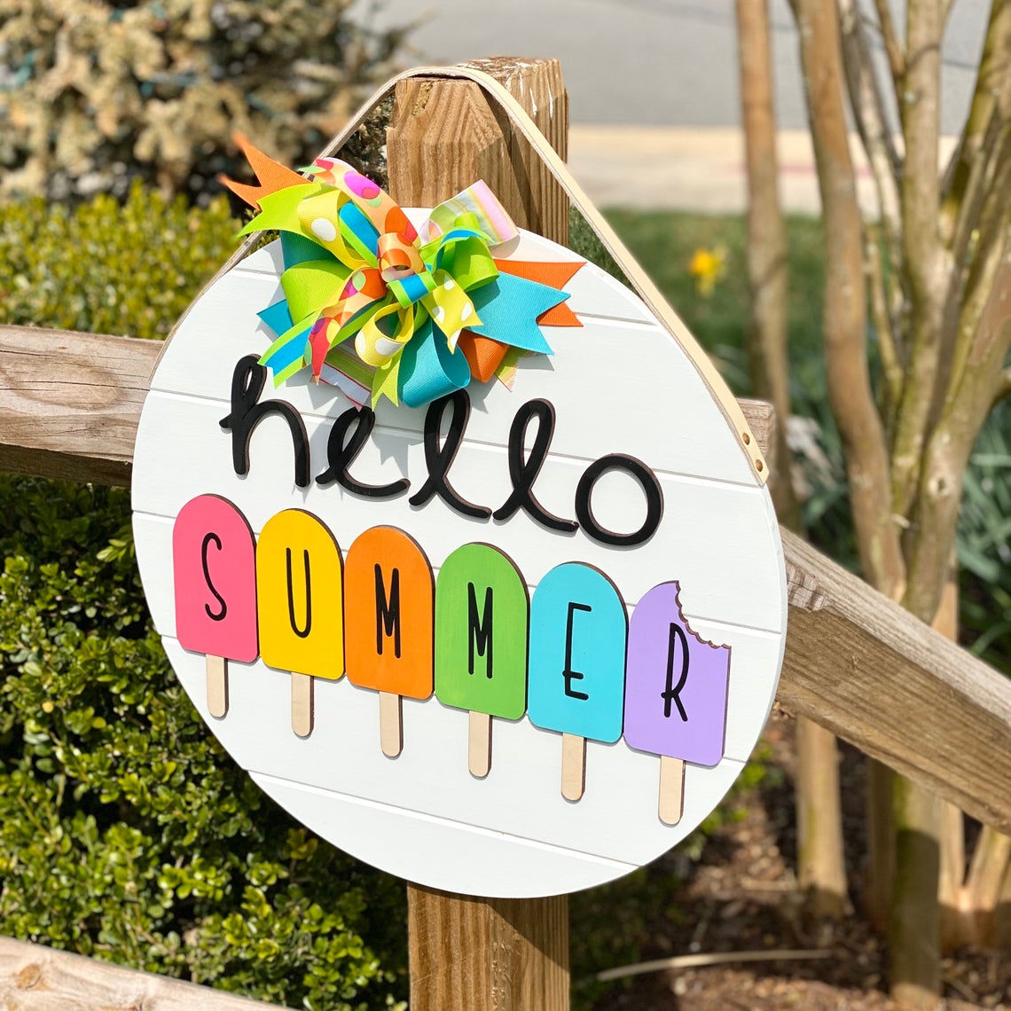 Hello Summer Door Hanger-EchoDecor