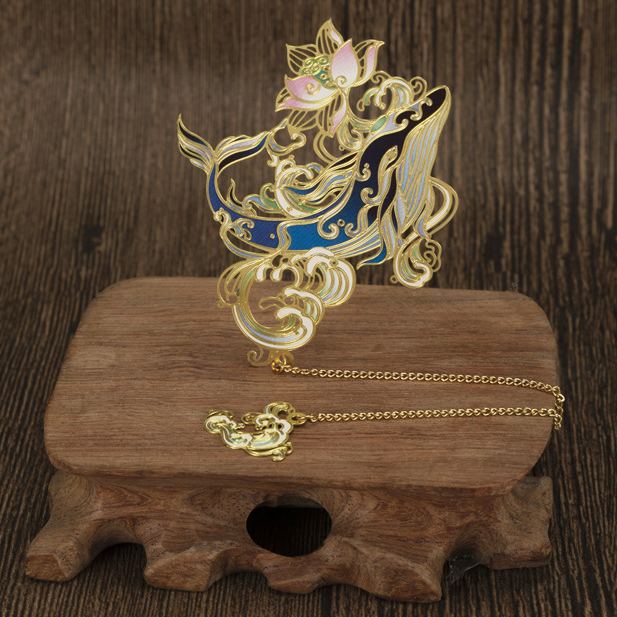 Luxury Metal Bookmark Mythical Beast Ancient Style-EchoDecor