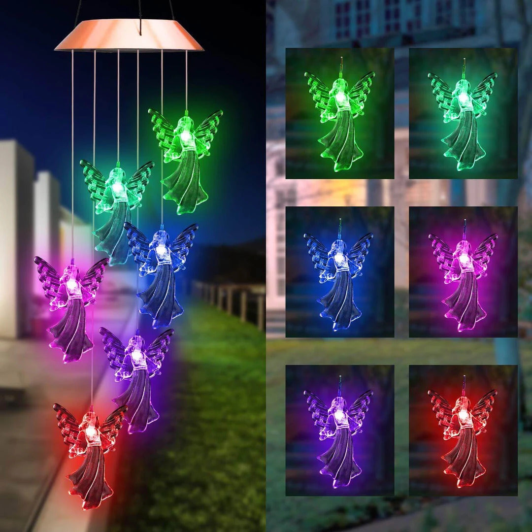👼2022 NEW Solar Guardian Angel Wind Chime Lights-EchoDecor