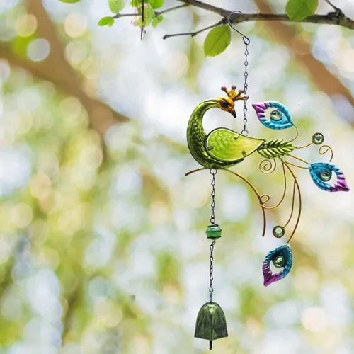 Peacock Garden Wind Chime-EchoDecor