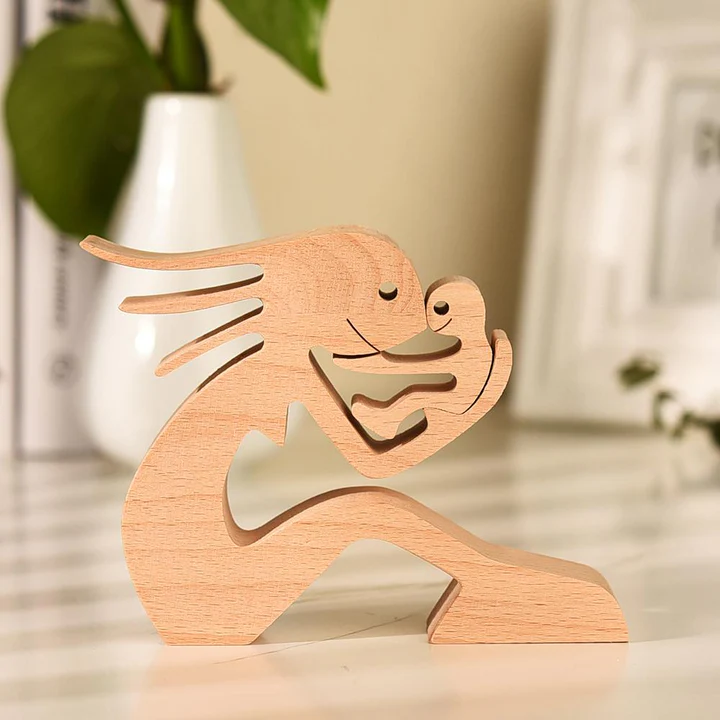 💝The Love Between You And Your Fur-Friend - Gift For Pet Lovers - Wooden Pet Carvings-EchoDecor