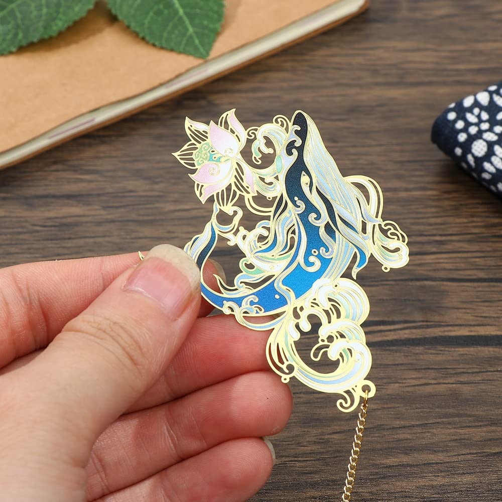 Luxury Metal Bookmark Mythical Beast Ancient Style-EchoDecor