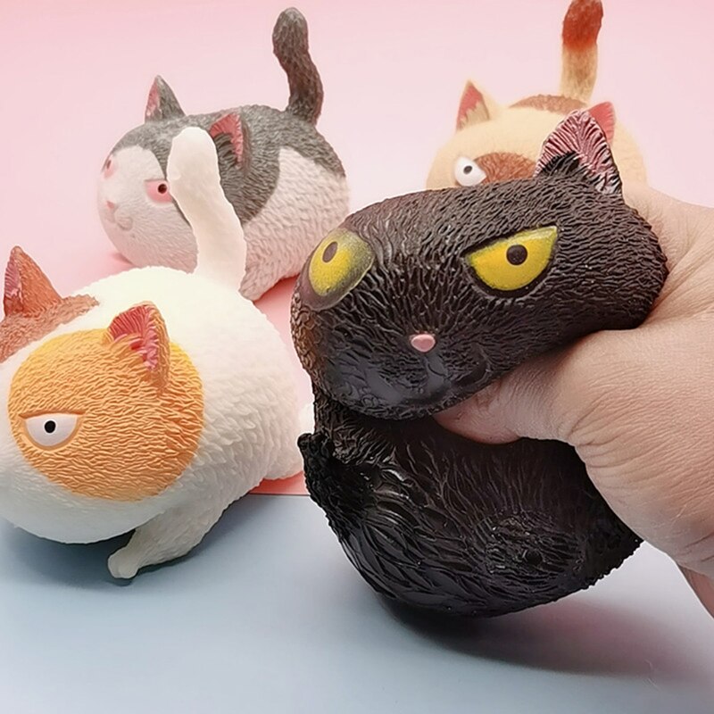 🎅Hot Sale 50% OFF Funny Angry Cat-Shaped Ball Squezze Toy🐱-EchoDecor