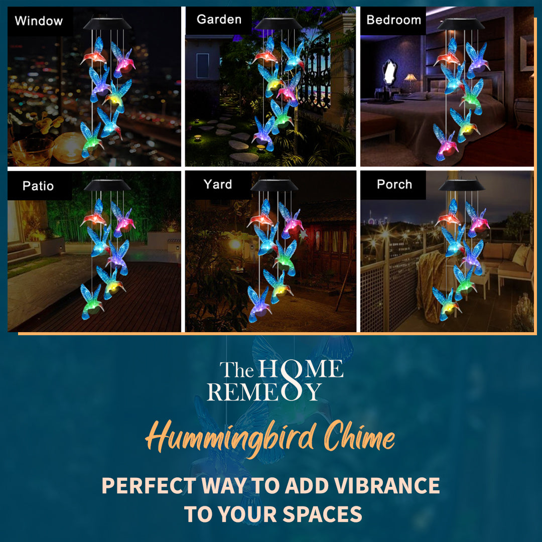 🐦🐦Solar Hummingbirds Chime-EchoDecor