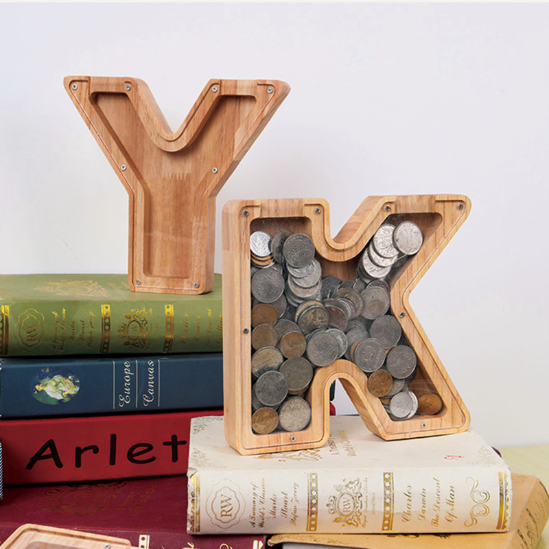 🔥 Last Day Promotion - Piggy Bank-Wood Gift For Kids-EchoDecor