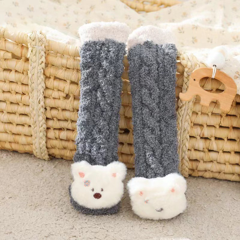 🎁3D Baby Winter Fluffy Fuzzy Slipper Socks-EchoDecor