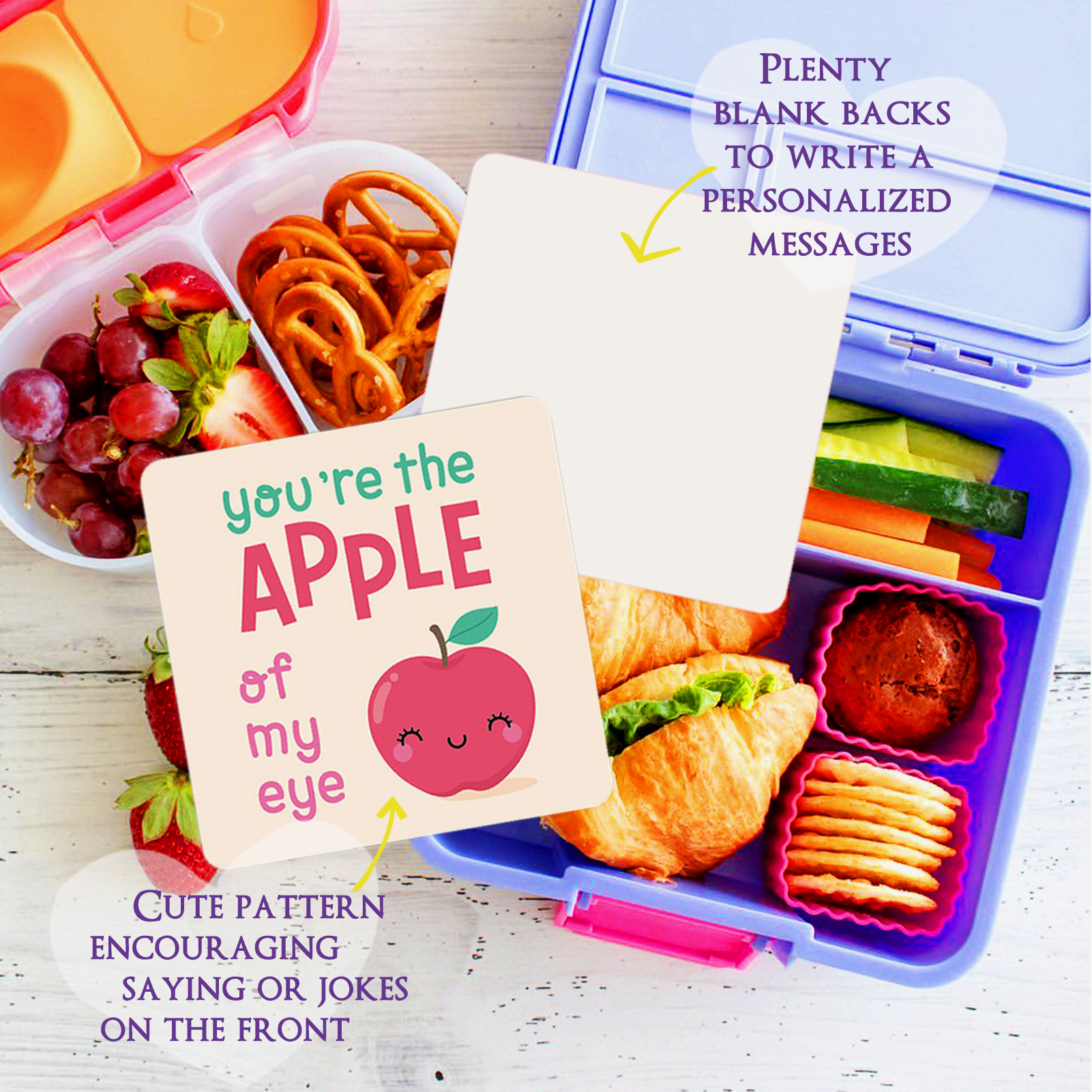 🐣School Lunch Box Notes Encouragement cards-EchoDecor