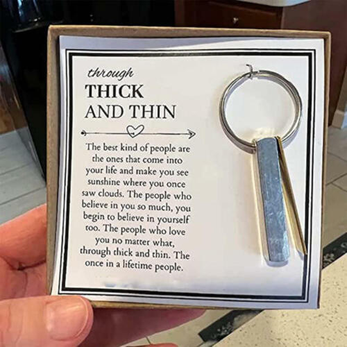 💝Through Thick and Thin Keychain - Best Love Gift-EchoDecor