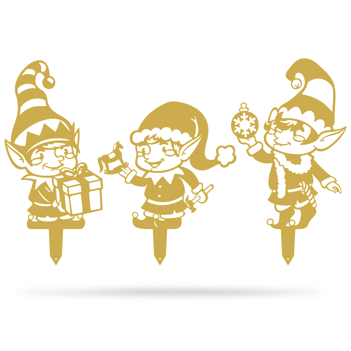 Garden Art - Christmas Elves 3 Pack-EchoDecor