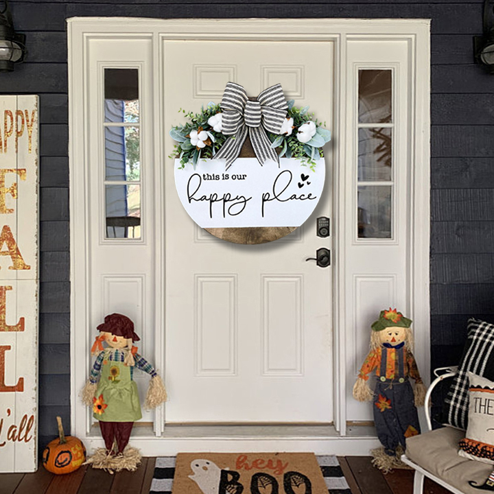 This is our happy place(Front Door Wreath)-EchoDecor