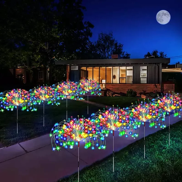 Waterproof  Solar Garden Fireworks Lamp-EchoDecor