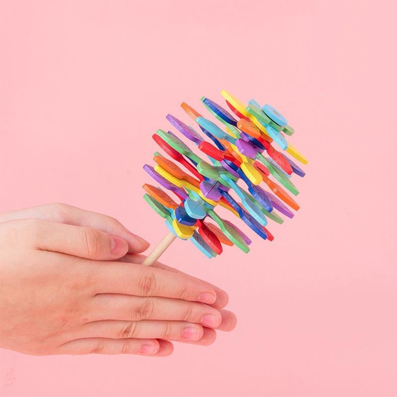 🍭 Wooden Lollipop Stress Relief Toy🎁-EchoDecor
