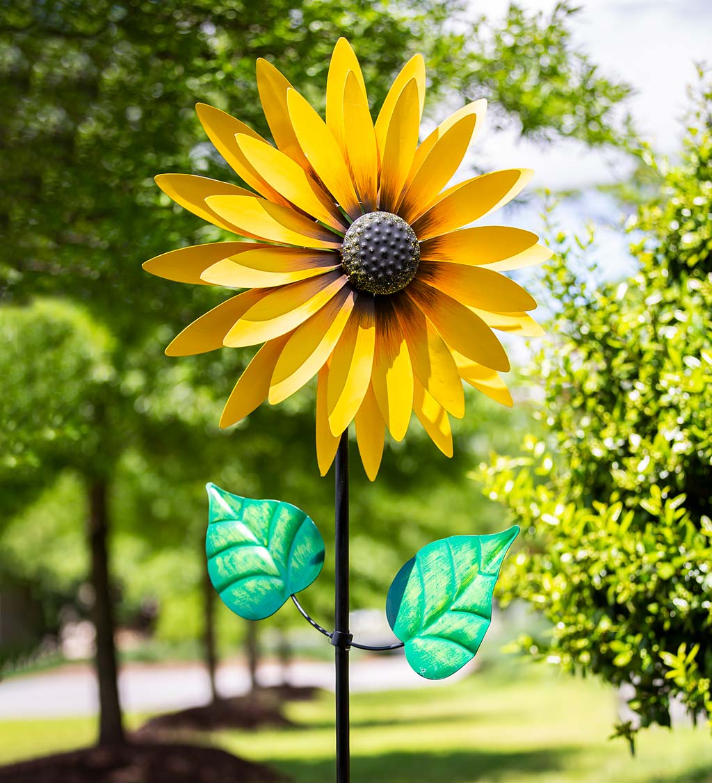 Yellow Sunflower Wind Spinner-Etcy Decor