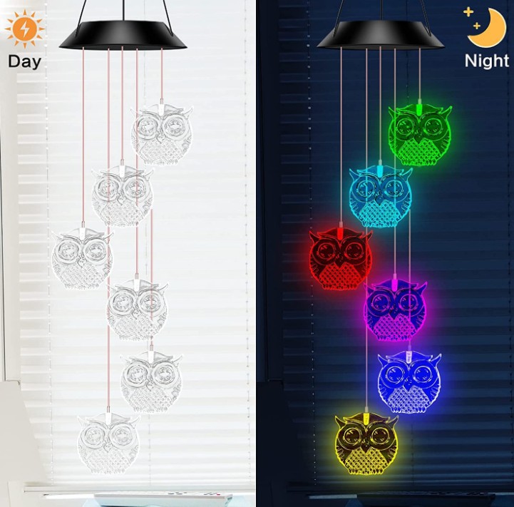 Outdoor solar wind chime lamp-EchoDecor