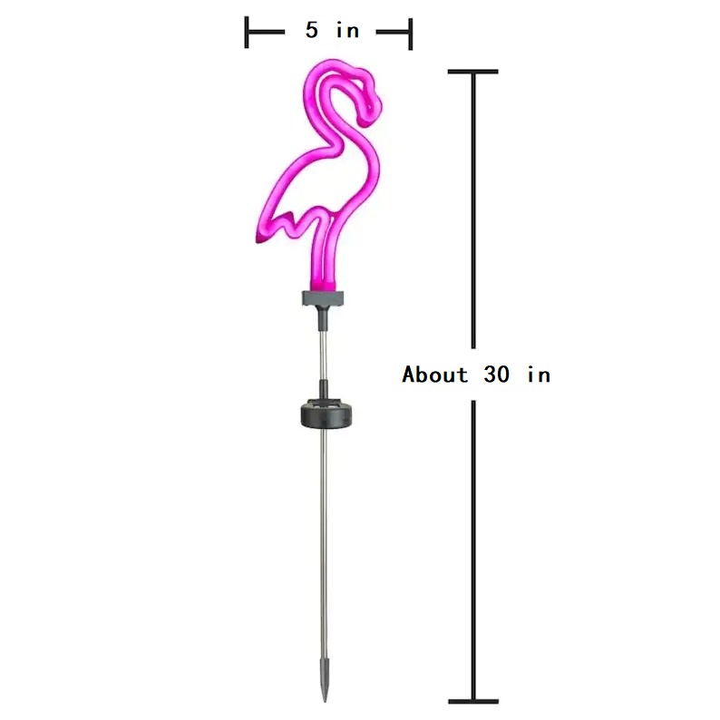 💟2022 NEW Solar LED Neon Unique Profile Friendly Garden Stake Light Sign-EchoDecor